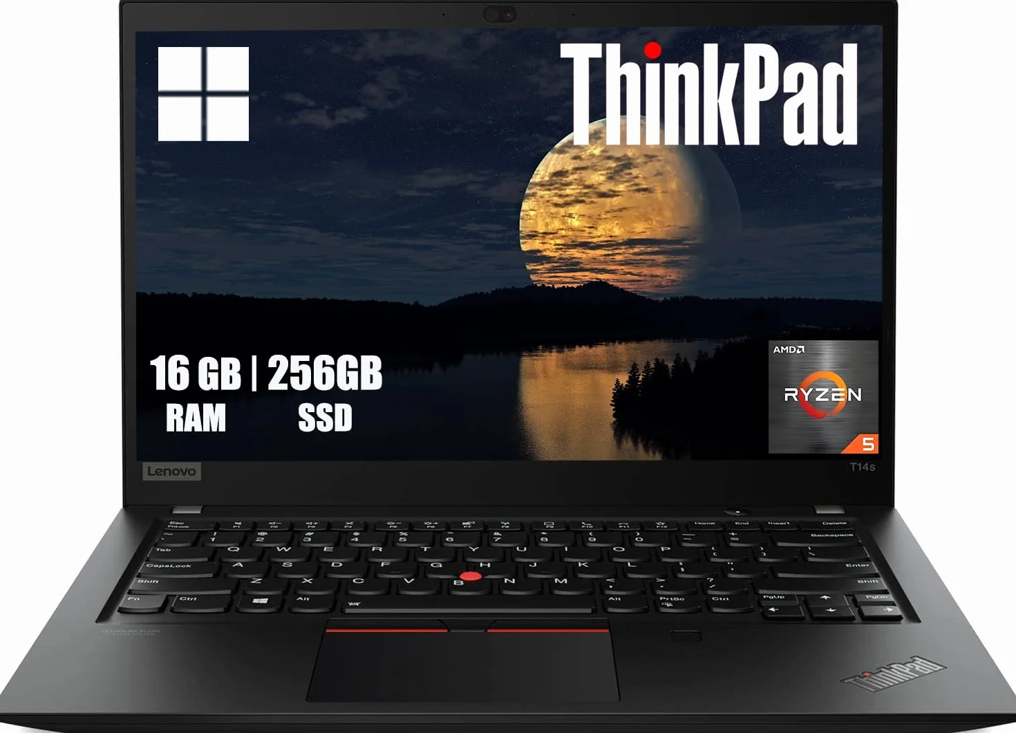 Lenovo ThinkPad T14s Gen 1 Portátil 14" FHD AMD Ryzen 5 Pro 4650U 16GB RAM 256GB SSD Windows 11 Pro Reacondicionado