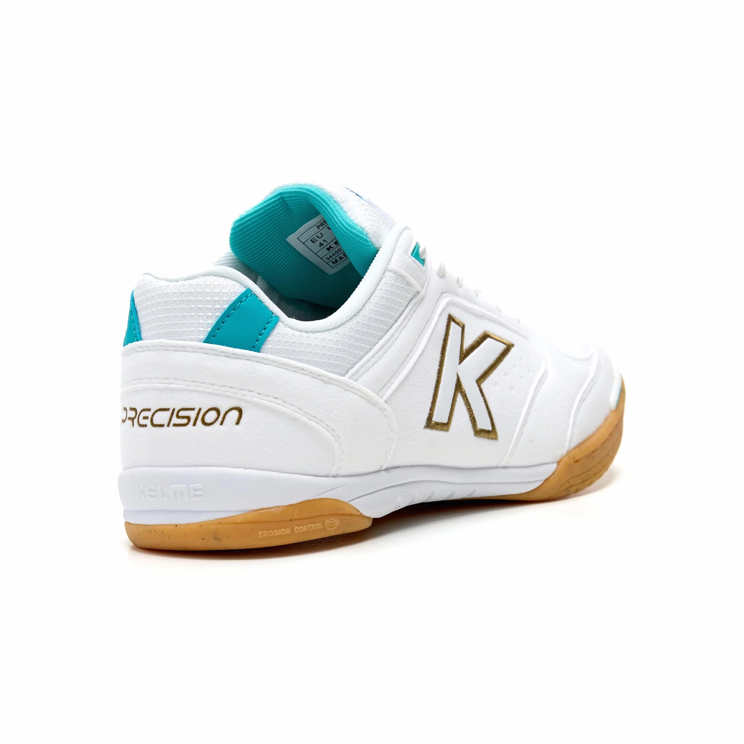 KELME Zapatillas De Fútbol Sala Precision Blanco Dorado Aqua