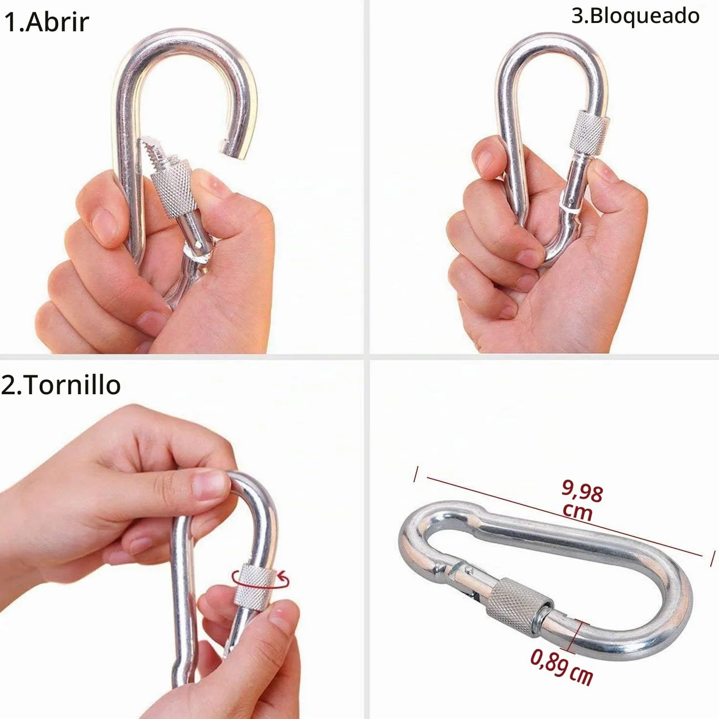Cuerda Multifuncional para Exteriores D10 mm Nailon 1200kg Carga Rescate Montañismo Escalada