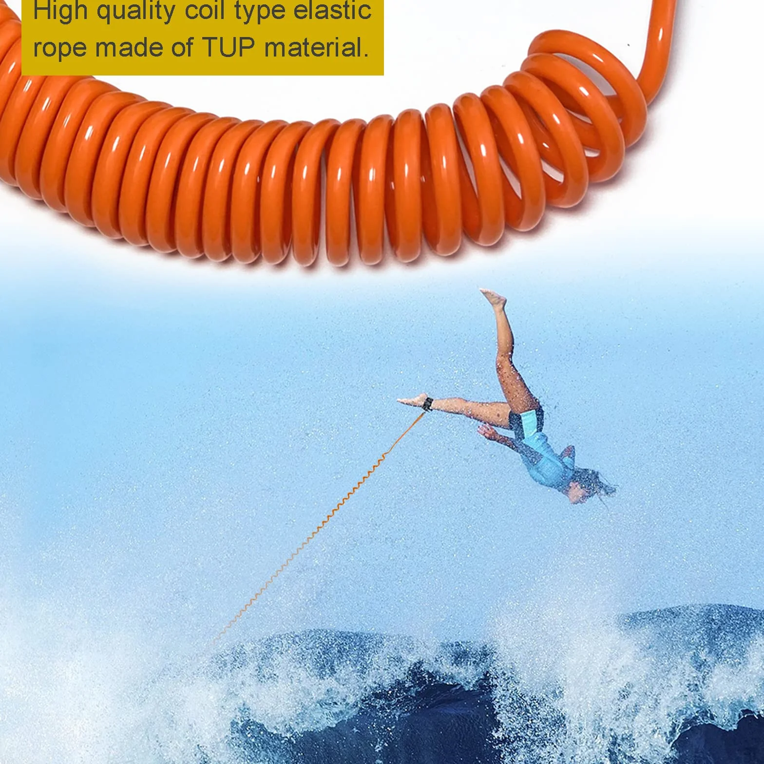Surf Leash TPU Correa Tobillo para Stand Up Paddle Kayak Sup