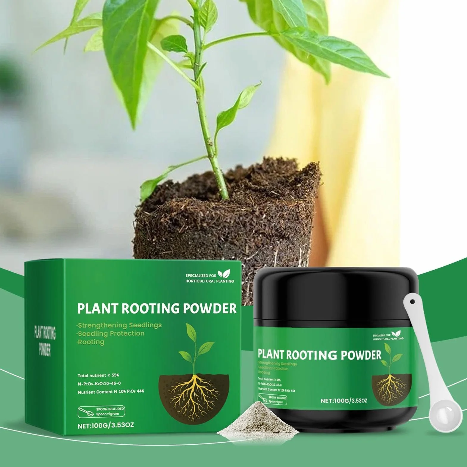 Revitalizador del suelo | nutrientes para el crecimiento de las plantas | Promotor del crecimiento de raíces - Para jardineros, agricultores, cultivadores, paisajistas, patios, granjas, huertos