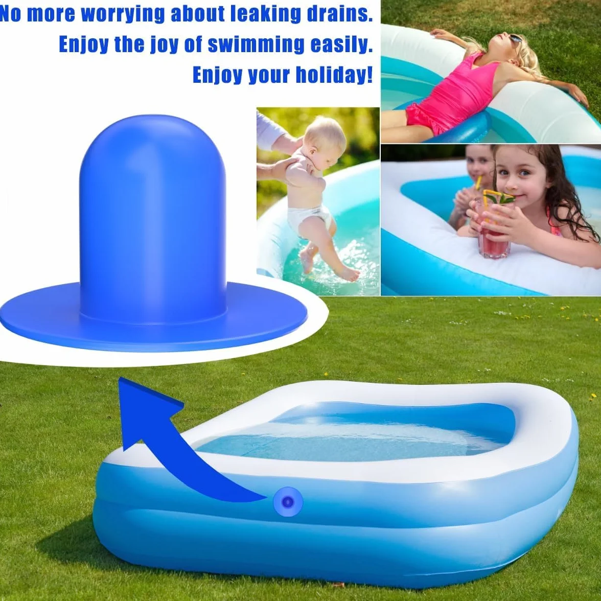 4PCS Tapones de Pared para Piscina, Tapones de Repuesto para Piscina, Tapón de Agujero para Filtro de Bomba, Tapones para Piscina sobre el Suelo