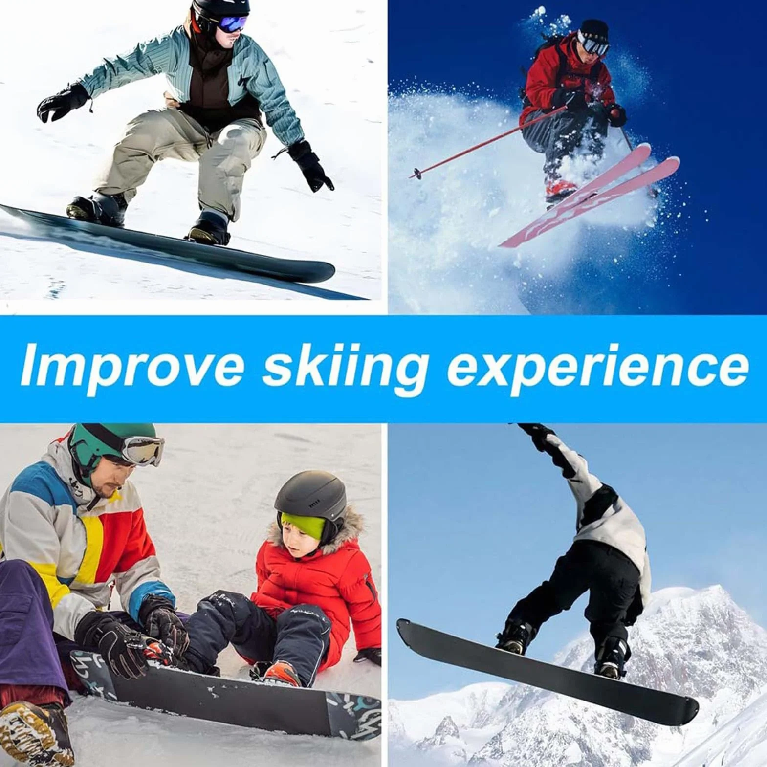 Rascador de cera de esquí, herramienta compacta para snowboard y surf