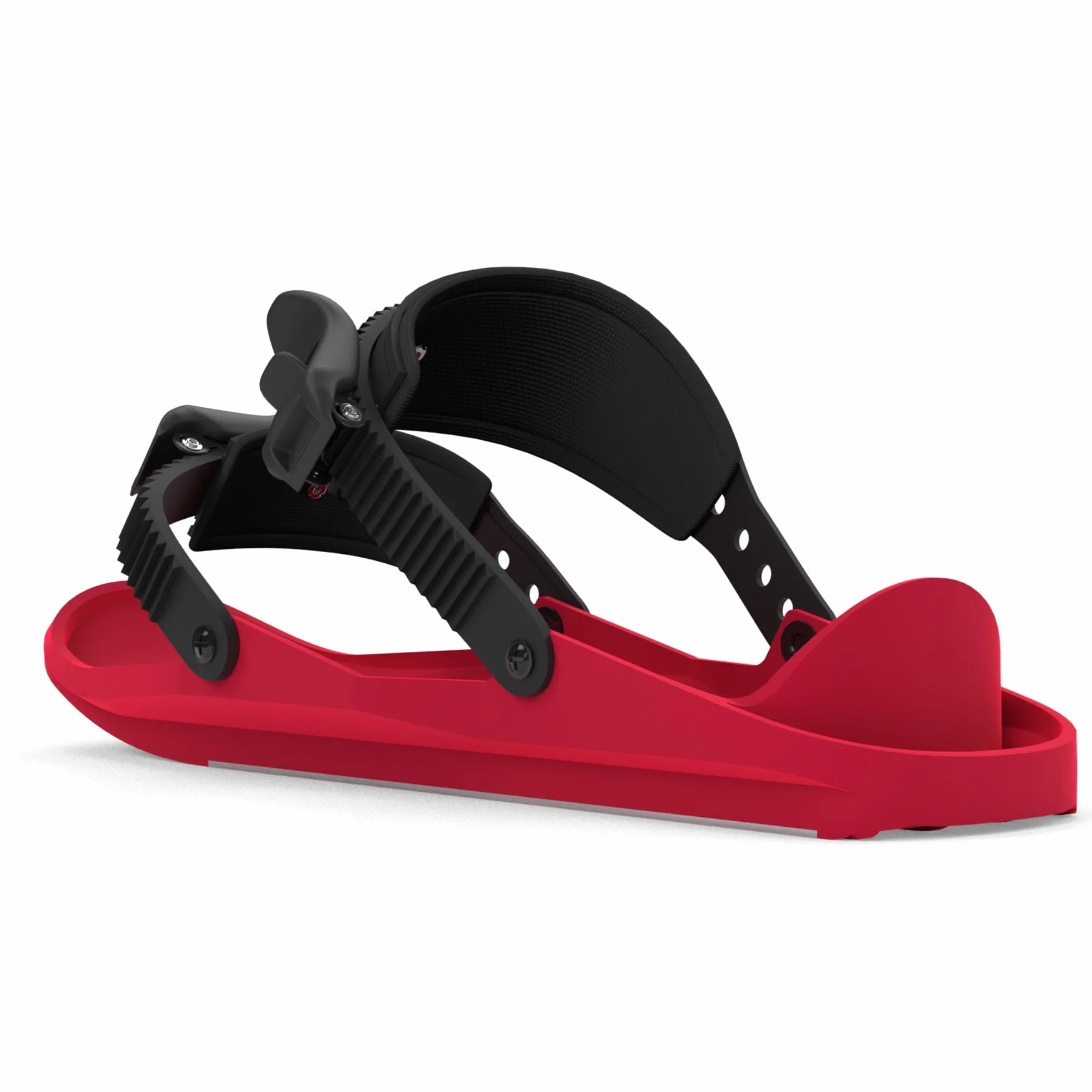 Snowfeet Basic Mini Patines Cortos para Nieve Esquís para Zapatos de Invierno Snowskates Cortos Snowblades Skiboards Original (Red)
