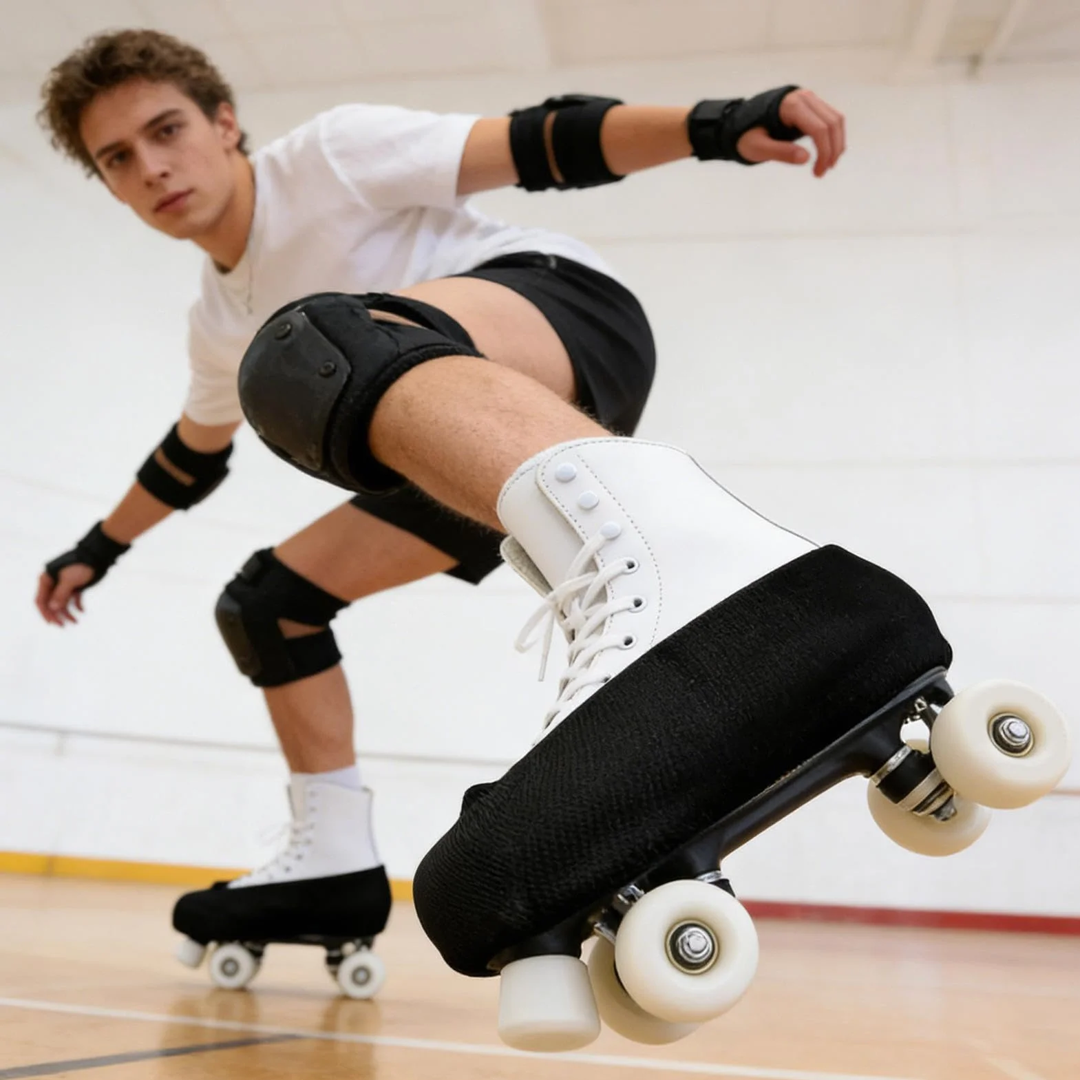 Protectores para Patines Artísticos, De Cuchillas Elásticas, Juego De Protectores De Tela Absorbente