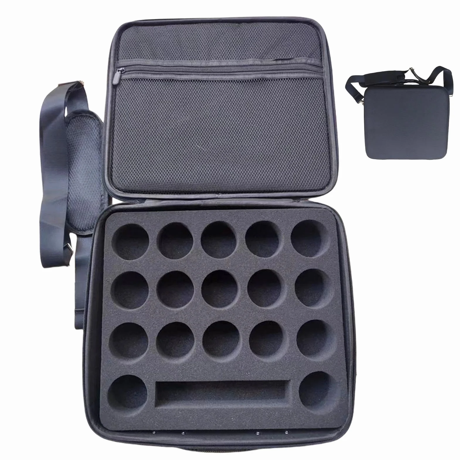 Billiard Case Travel Bag for Pool Balls Lightweight Carrying Bag 13.78x13.78x3.15 Inches