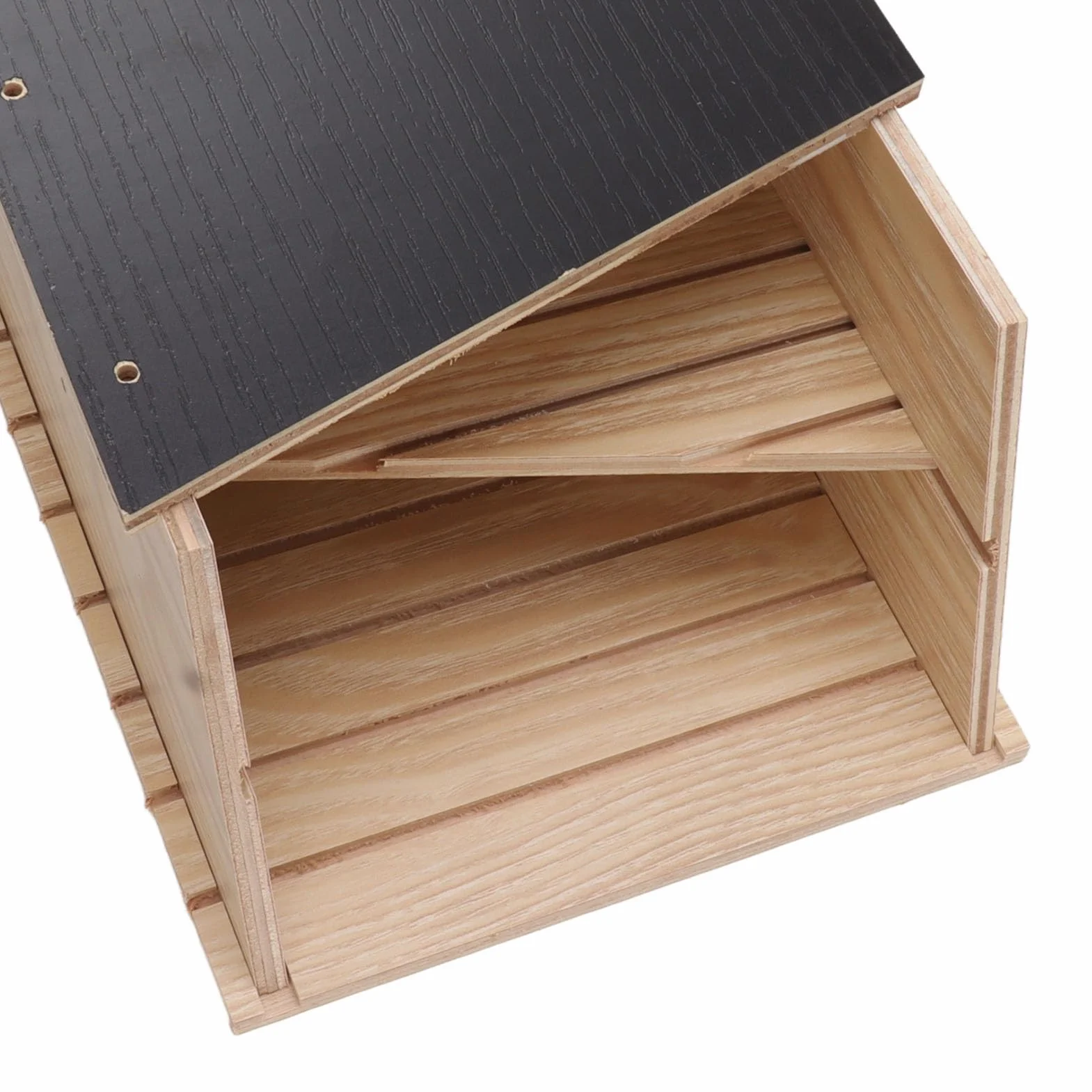 TOPINCN Casa para Murciélagos Hecha a Mano y Resistente a la Intemperie, Diseño de Doble Cámara con Amplio Espacio, Solución Ecológica para Jardín Al Aire Libre