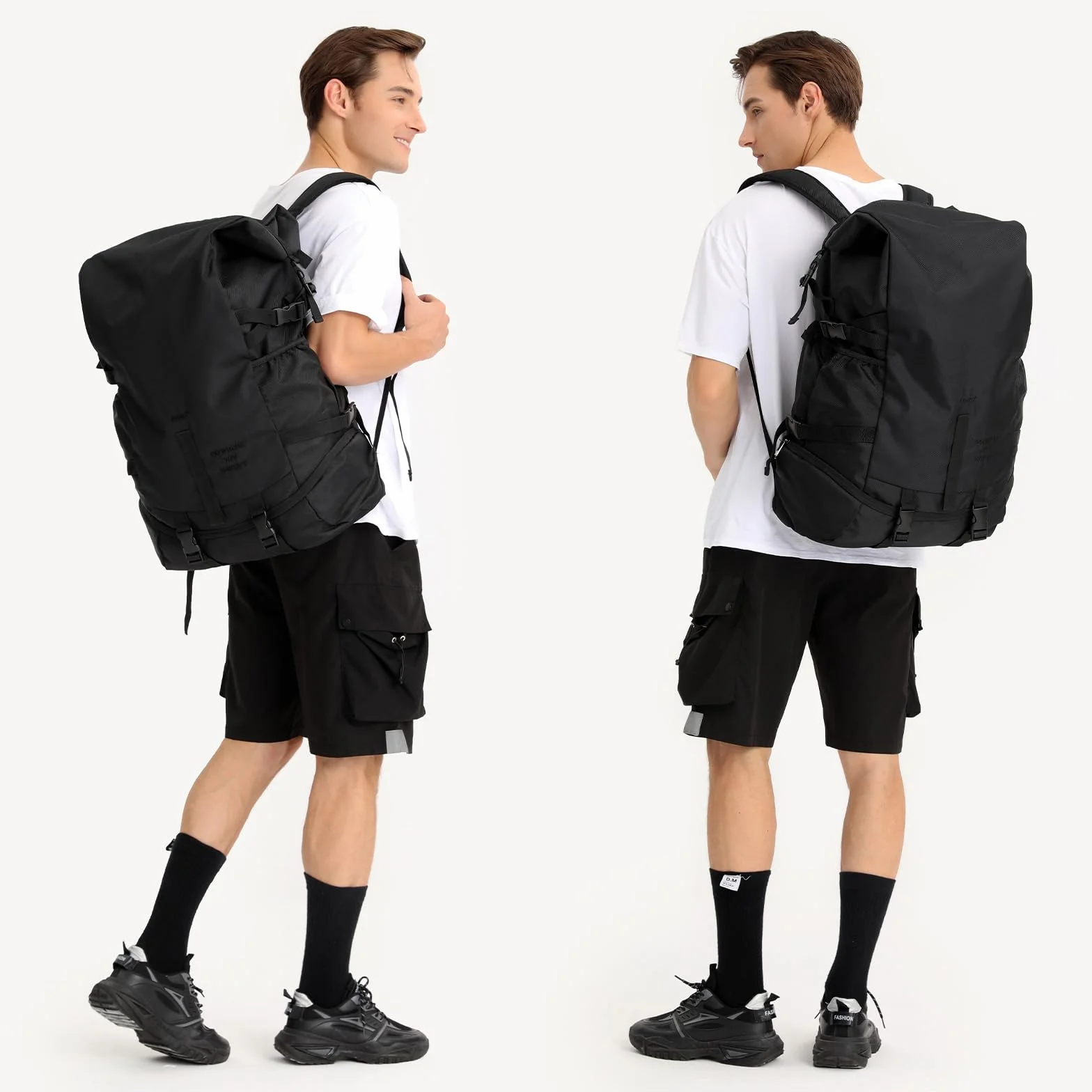 Kono Mochila Deportiva para Baloncesto Bolsa Portátil con Cuerda Negro