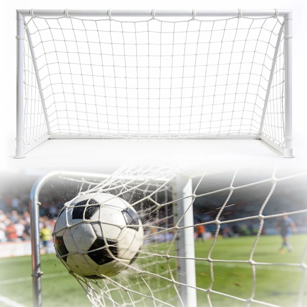 Red portería fútbol 3x2 m fibra polipropileno entrenamiento deportivo