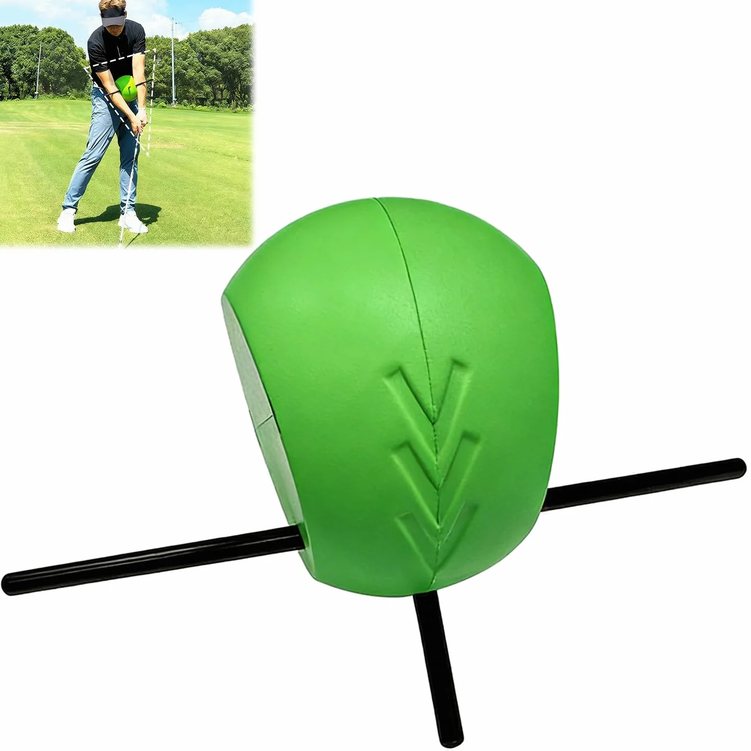 Balón de entrenamiento de swing de golf, ayuda de corrección para hombres y mujeres