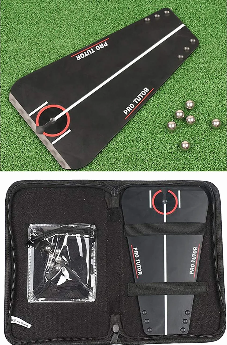 Resistente Dispositivo de Entrenamiento de Golf 13 x 6,5 x 22 cm para Interior y Exterior
