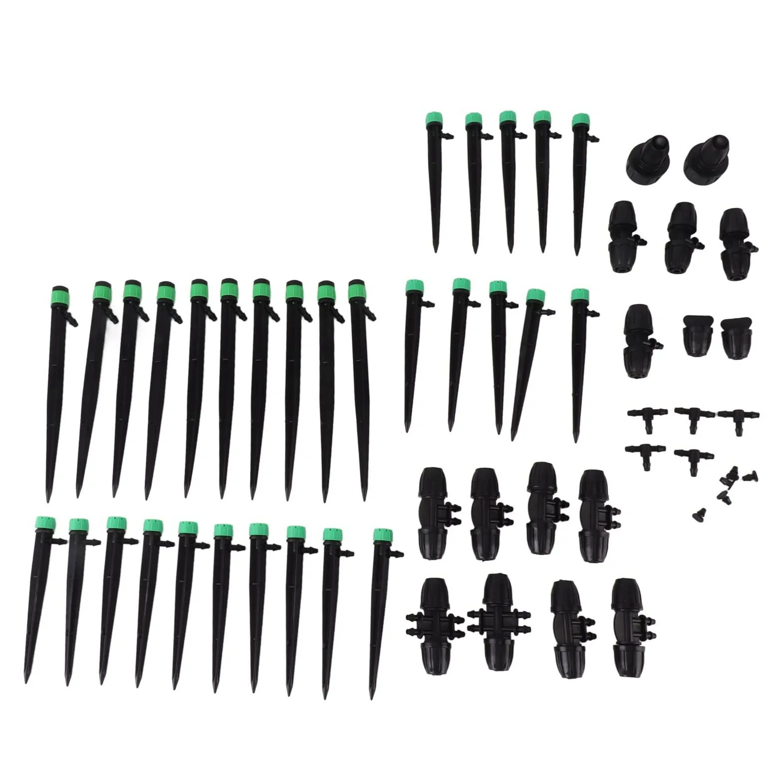 Haofy Sistema de Riego de Jardín Sistema de Riego de Jardín Kits Automáticos de Riego por Goteo para Camas de Jardín Elevadas Sistema de Riego por Goteo de Césped