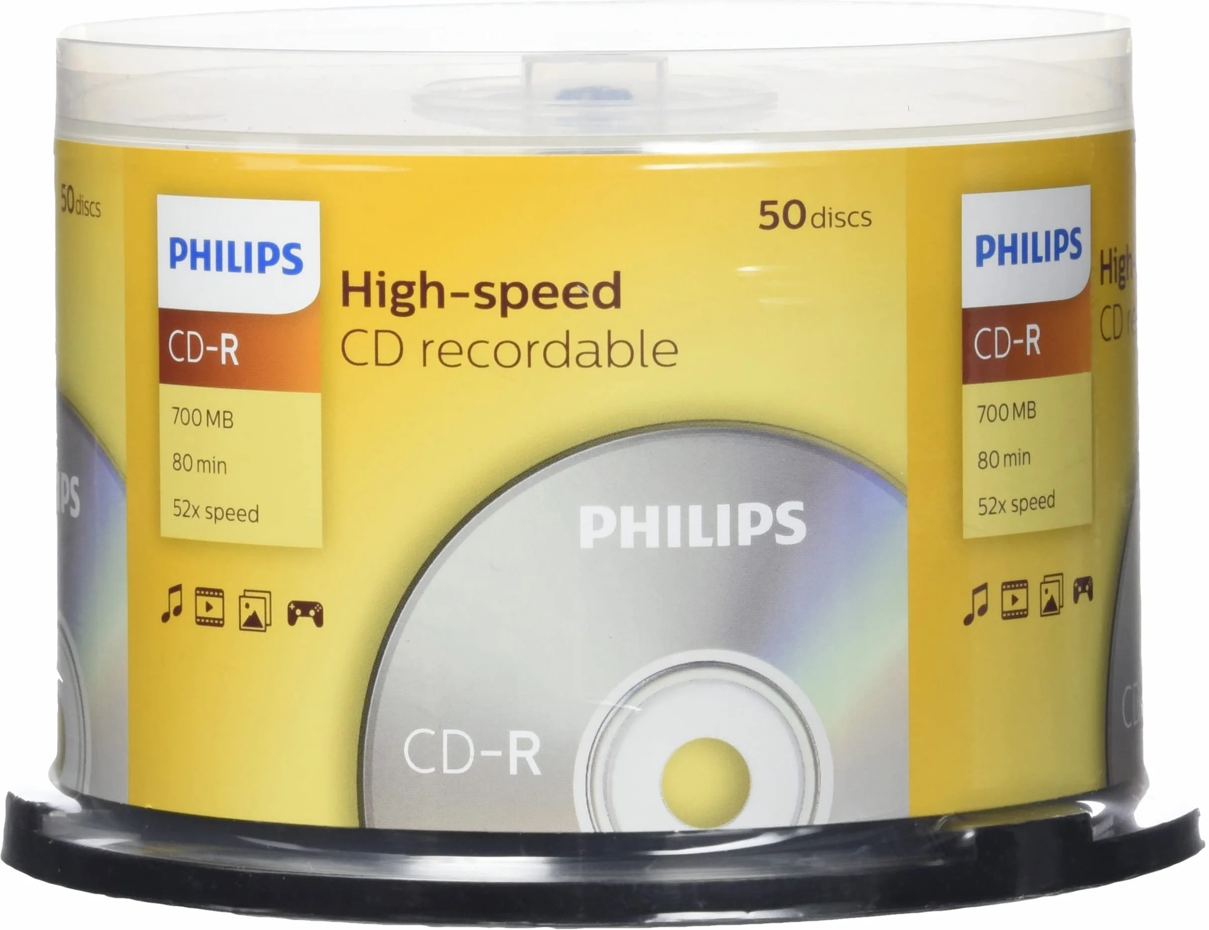 Philips CD-R 80min 700MB 52X Cakebox 50 Disc