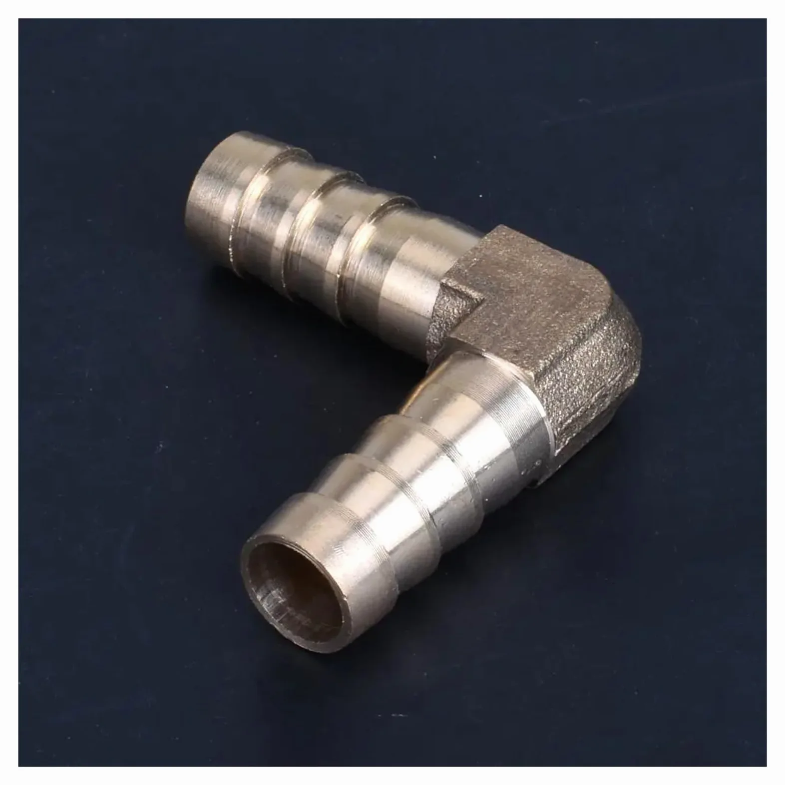 Adaptador Manguera Ducha Accesorio de tubería Manguera púas latón: Acoplamiento Codo Igual/Reductor (4 mm-25 mm) - Adaptador Tubo Conector Cobre for Agua y Aire | 25mm