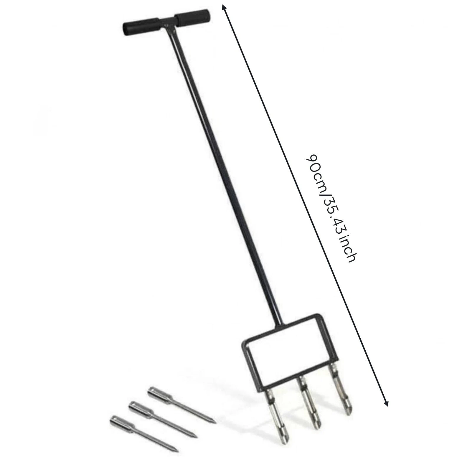 Qianly carificador de Césped Manual Portátil Trabajo para, Aireador De Césped Manual con Púas De Aguja