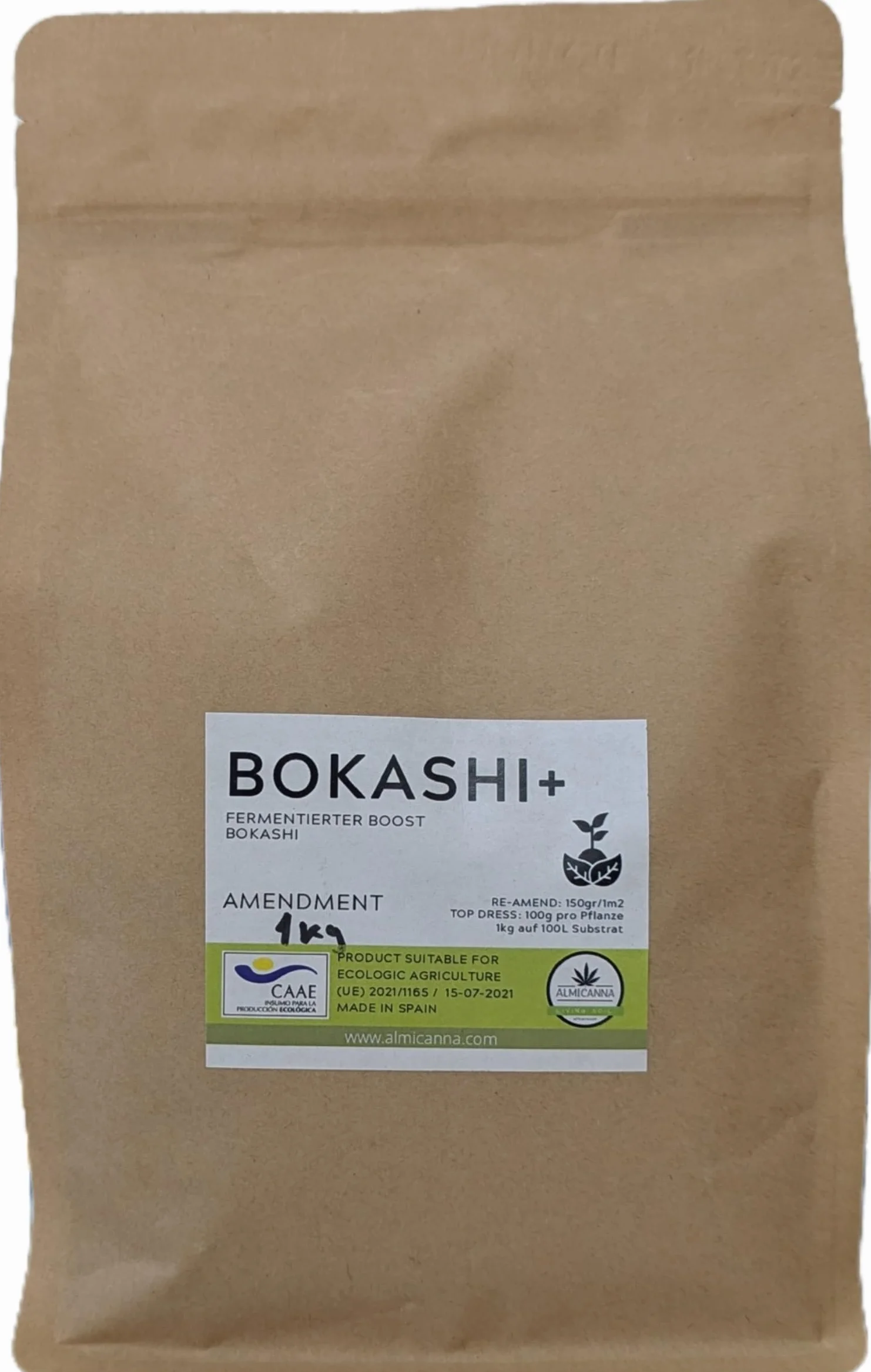 Bokashi+ con microorganismos eficaces – | Regenerador microbiano del suelo para cultivo de cannabis | Activador para cubos Bokashi (1KG)