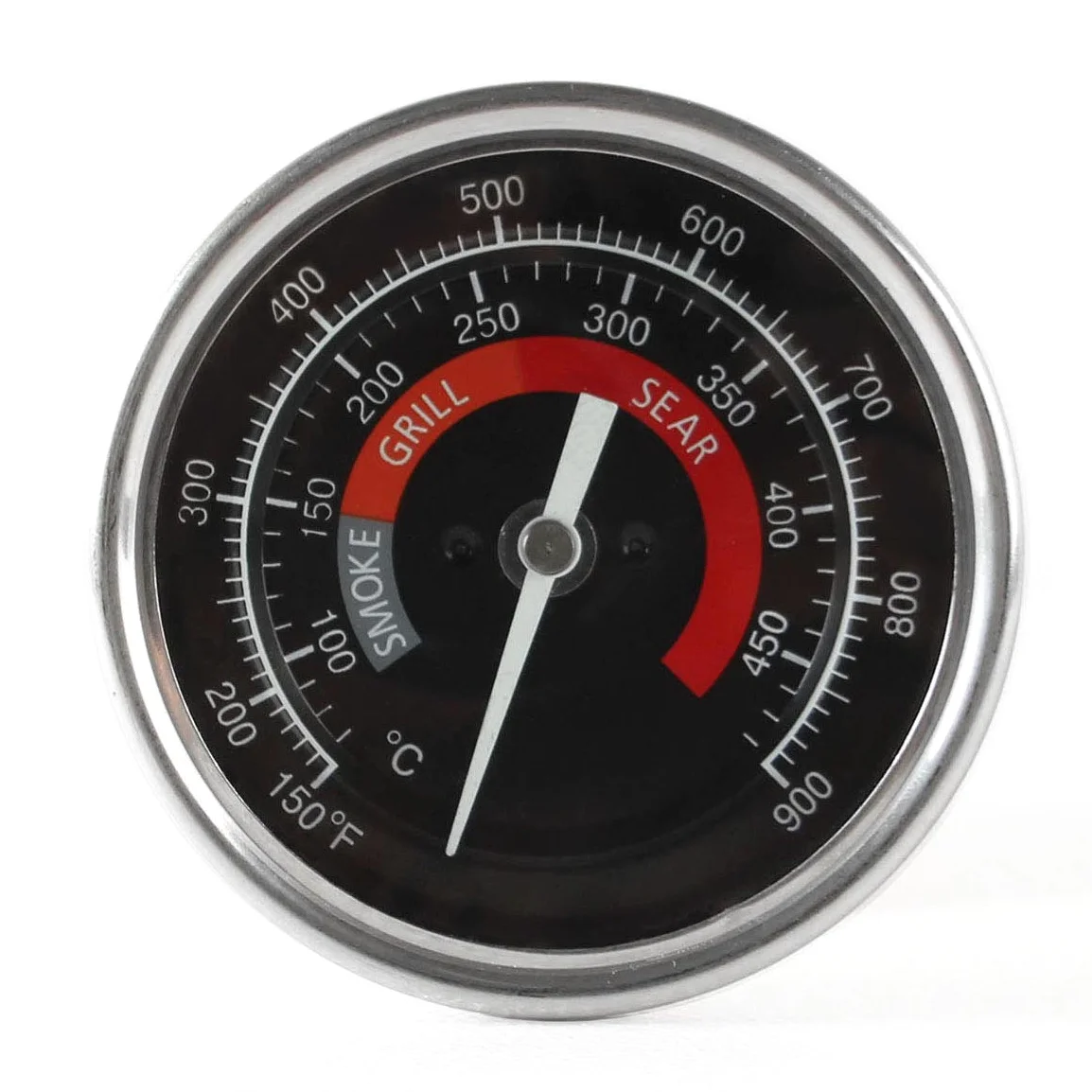 Medidor de temperatura para parrilla de barbacoa, impermeable, cara grande para barbacoa Kamado Joe, parrilla de carbón de acero inoxidable, termómetro de cocina para horno, estufa de leña