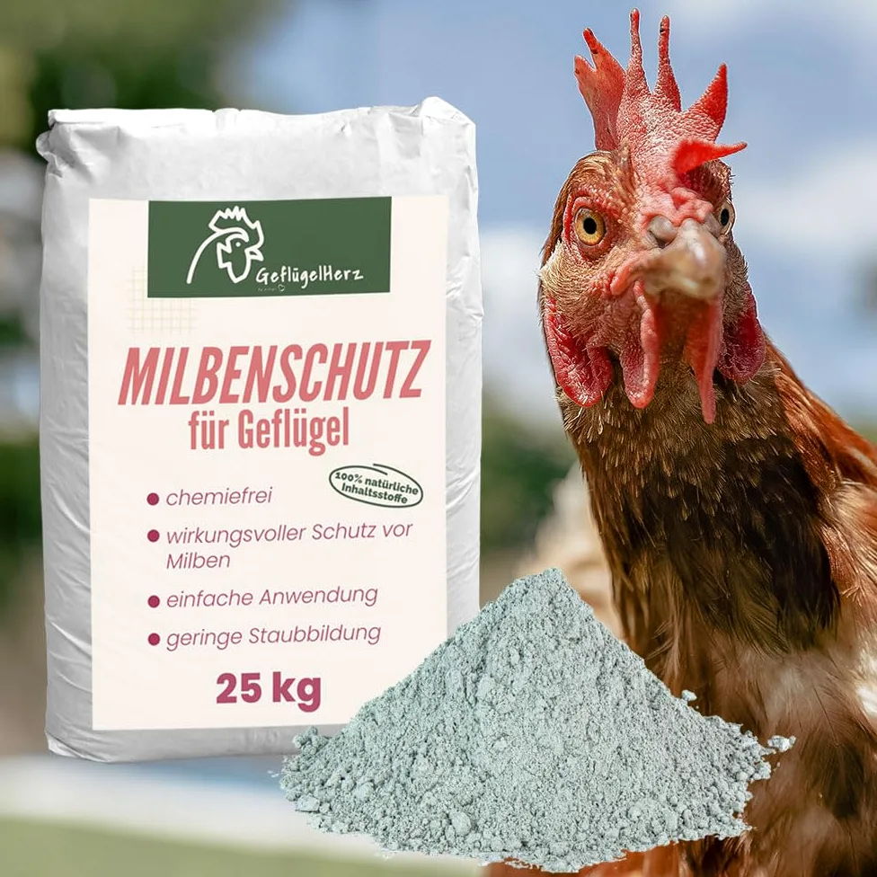 Petigi GeflügelHerz 100% Natural baño de Polvo contra ácaros para Pollos 25 kg