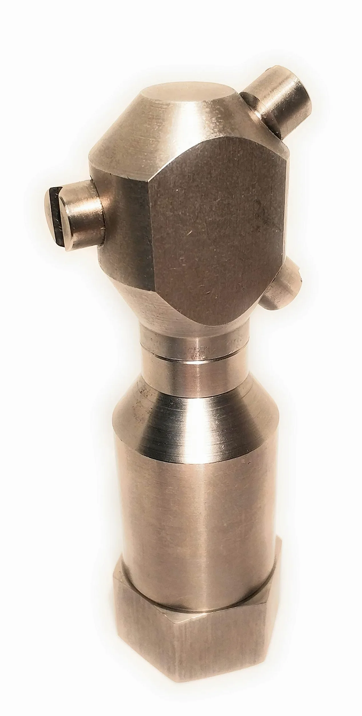 Boquillas de Lavado de Tanques o Bidones 1/2" BSPT -Acero Inoxidable - Toberas giratorias, difusores de agua, boquillas de aspersión, espreas.