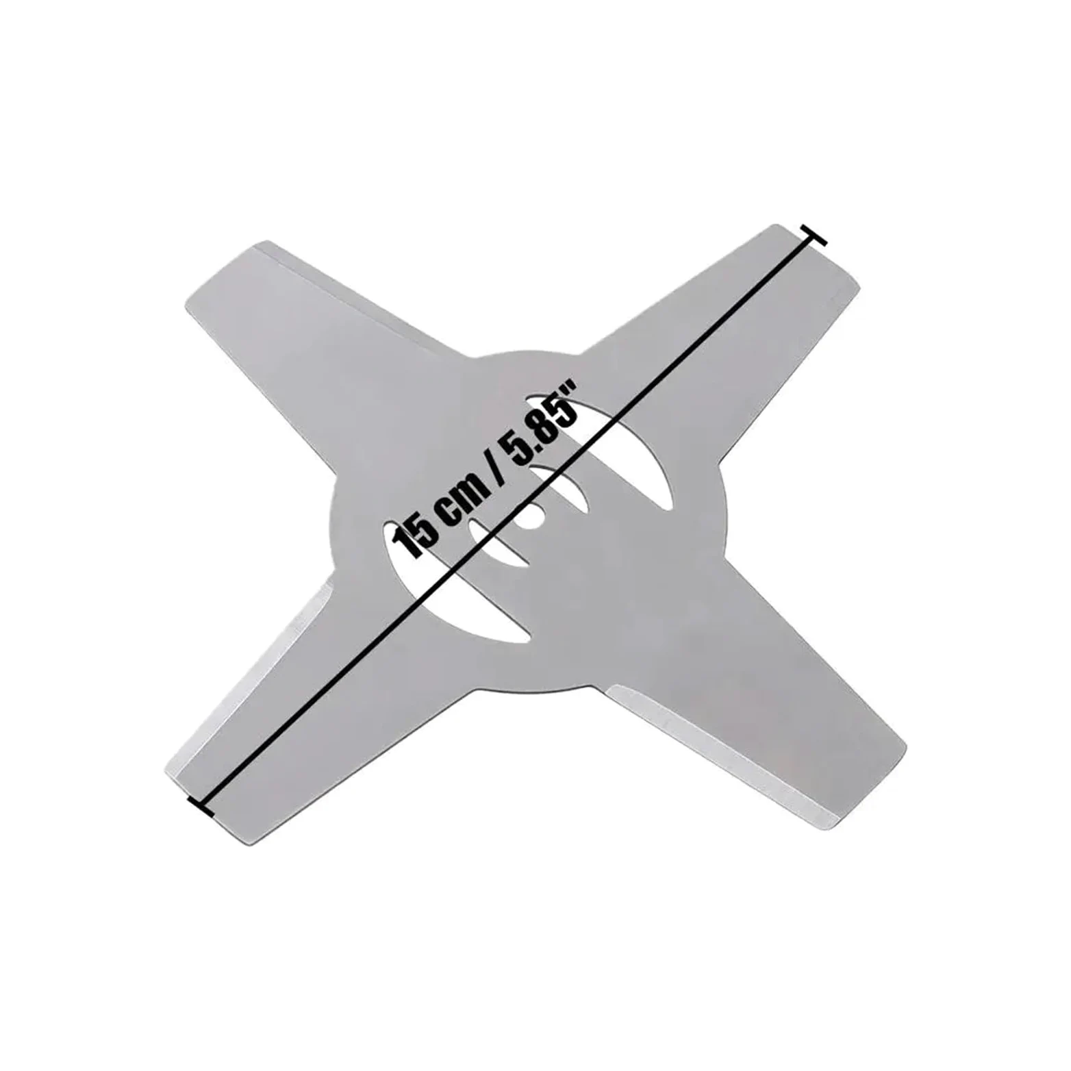 Cuchillas De Cabeza Cortadora De Cepillo Recortadora De Metal De 150mm, 4 Dientes For Piezas De Repuesto De Cortacésped(20pcs)