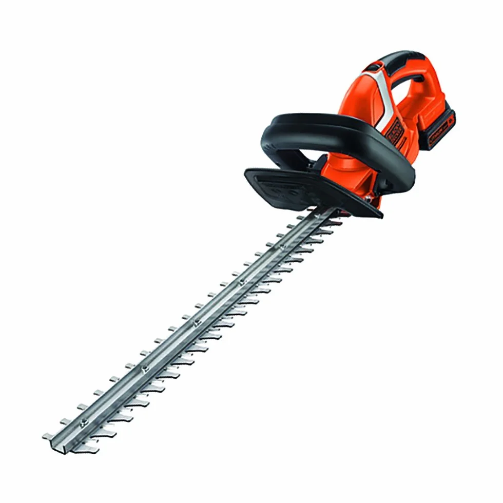 BLACK+DECKER Cortasetos 18V con Batería Litio de 2.0Ah y Espada de 45cm 18mm Tiene Espacio Entre Dientes con 18 Niveles de Potencia, GTC1845L20
