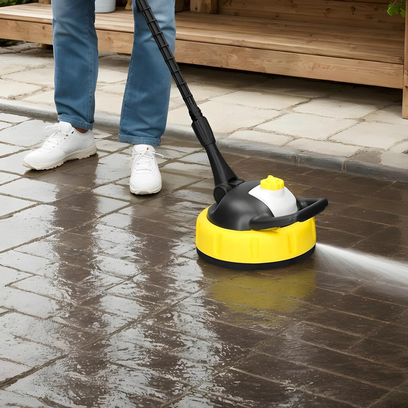 Limpiador De Hormigón para Hidrolimpiadora Fregador Exterior Portátil, | Potente Para Exteriores Entradas Patios Vehículos Barcos Revestimientos Hormigón Ladrillo Piedra