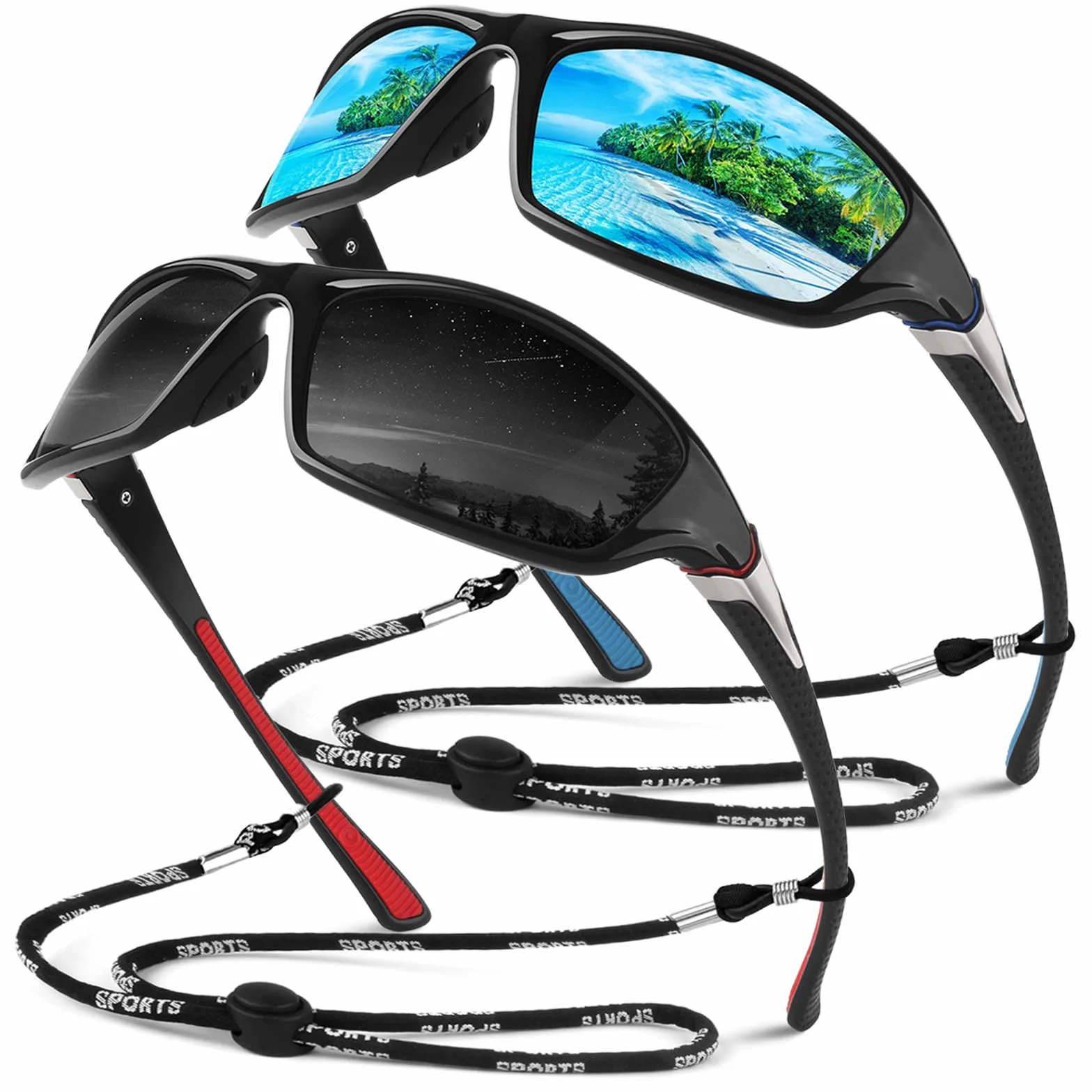 Sunier Gafas de Sol Polarizadas Deportivas UV400 Hombre Mujer