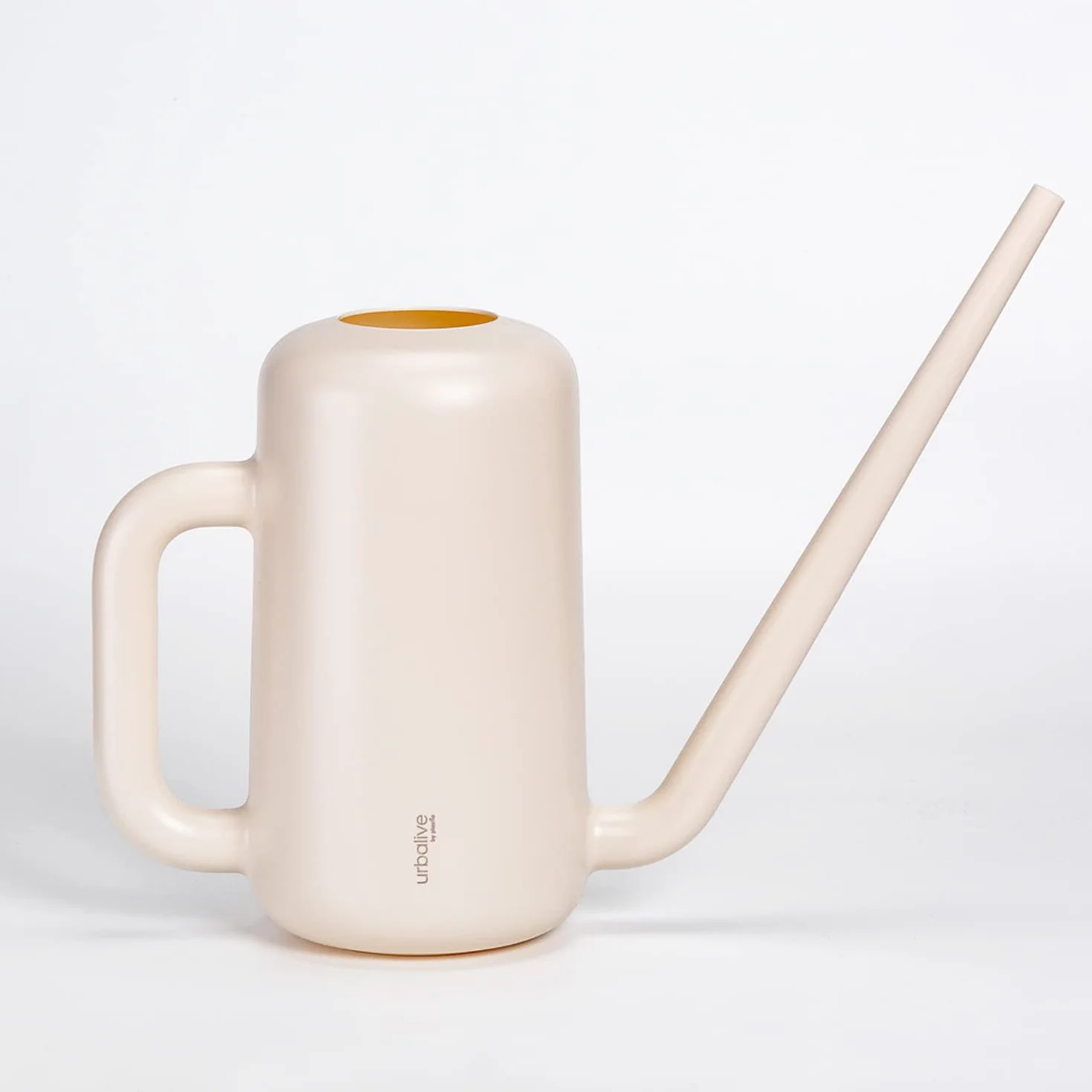Plastia Regadera Pequeña para Plantas de Interior 1,8 L – Regadera Plantas con Pico Largo para Riego Fácil – Regaderas Jardín de Plástico Reciclado, Marfil