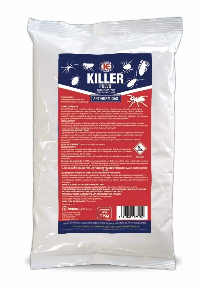 Killer Polvo Insecticida - 1 Kg