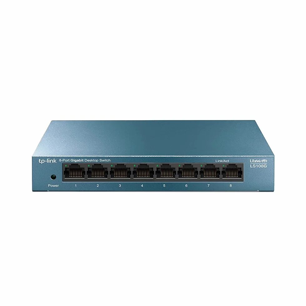 TP-Link LS108G Switch 8 Puertos Gigabit Ethernet con Carcasa Metálica