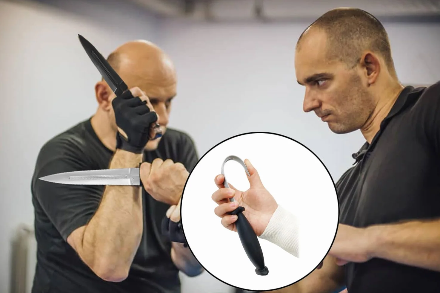 Artes Marciales Cuchillos de Entrenamiento de Goma 4 Piezas Armas de Entrenamiento