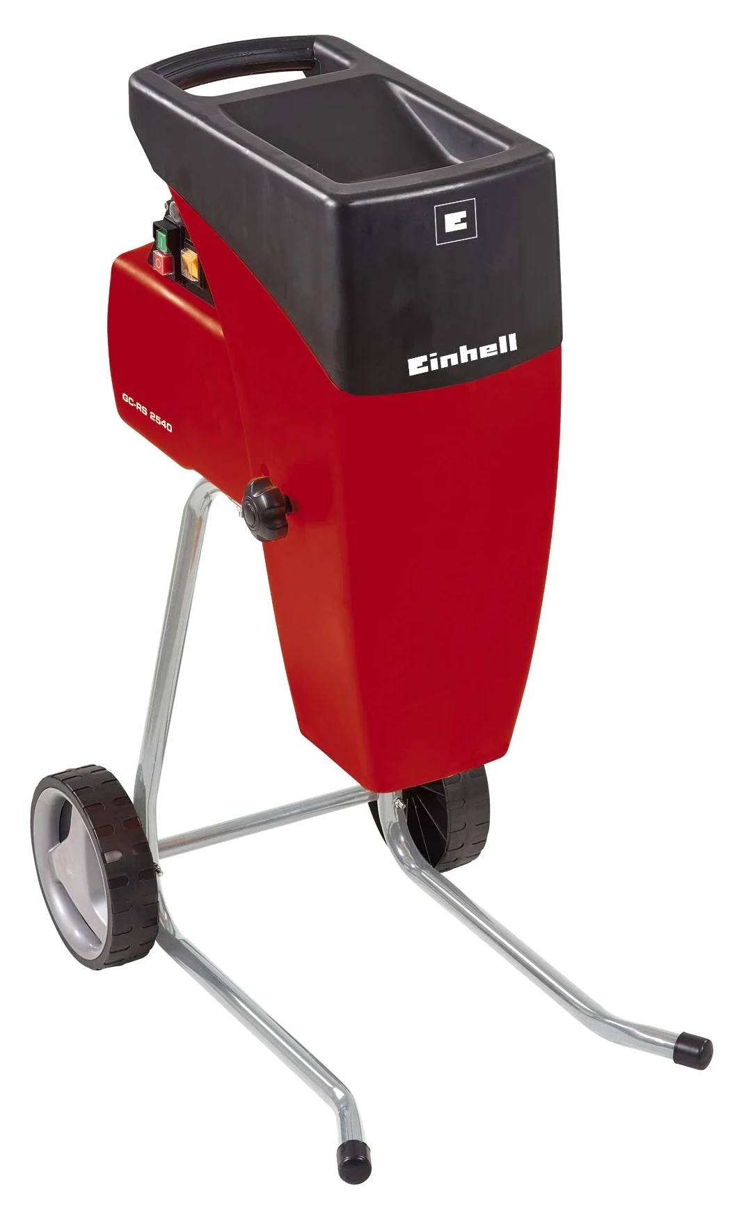 Einhell Biotrituradora eléctrica silenciosa, potencia de 2000 W, 230 V, 93 dB, Color Rojo y Negro