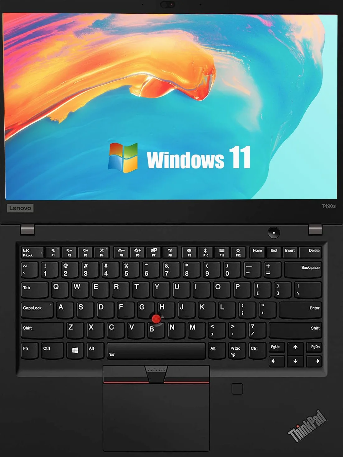 Lenovo ThinkPad T490s 14" Laptop Intel Core i5-8265U 8GB RAM 256GB SSD QWERTY Windows 11 Pro Reacondicionado