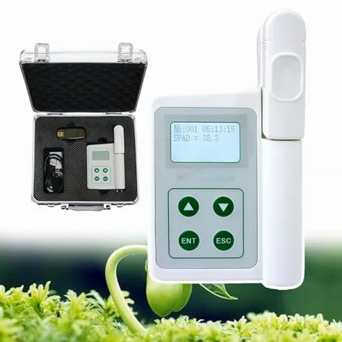 Analizador de Clorofila, Medidor Portátil de Clorofila, Analizador de Contenido de Nitrógeno y Nutrientes de Plantas, para Agricultura