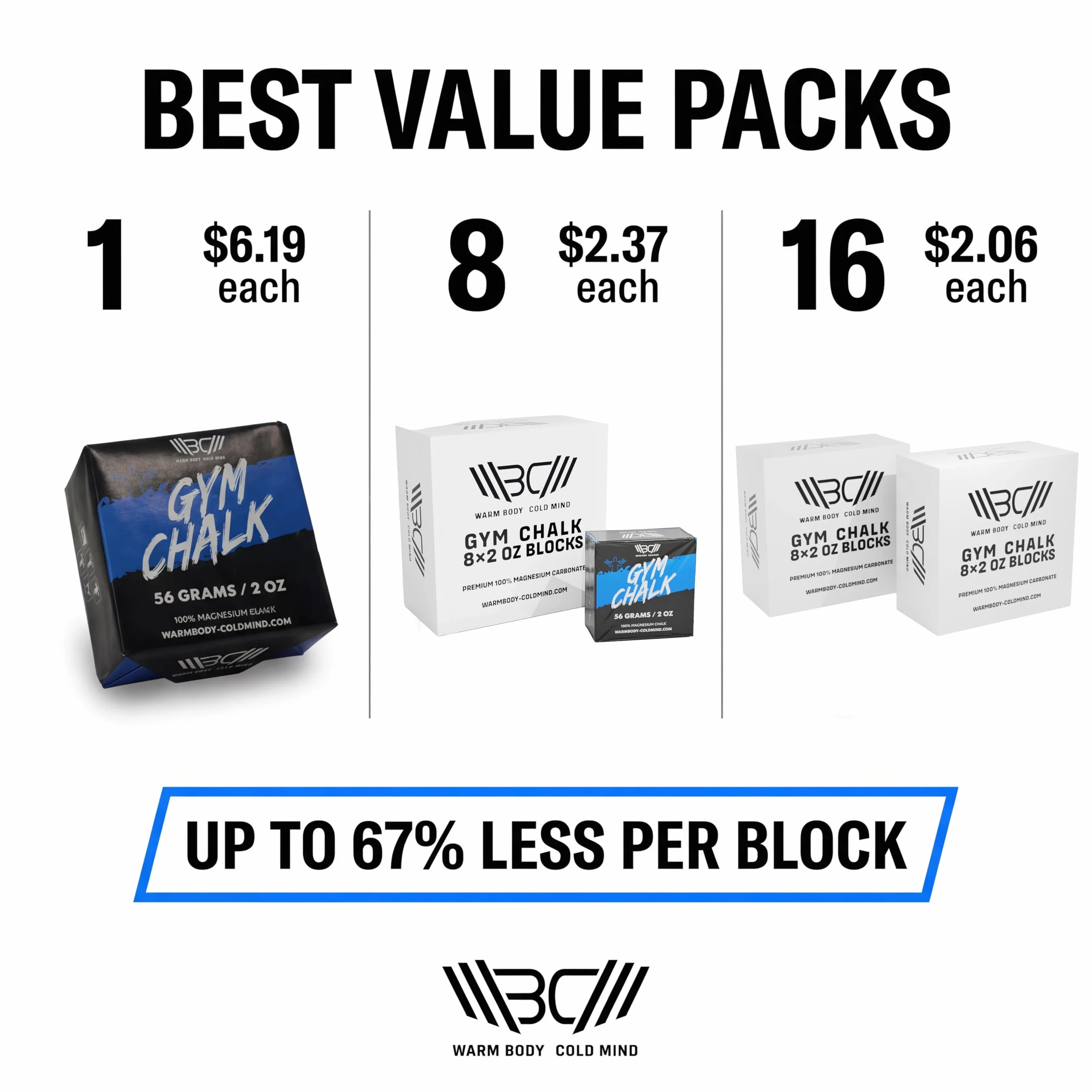 Bloque de Tiza para Levantamiento de Pesas - Gym Chalk Block, Carbonato de Magnesio, Crossfit, Escalada