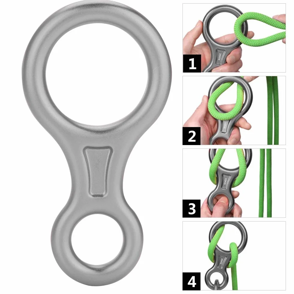 Anillo de Escalada 35KN Figura de Trabajo Pesado Equipo de Rápel