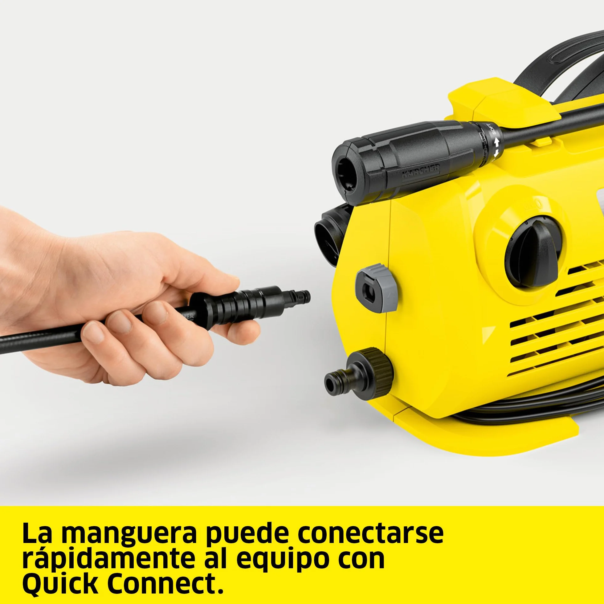 Kärcher Hidrolimpiadora K 2 Horizontal VPS, presión: 110 Bar, caudal: 360 l/h, Rendimiento: 20 m²/h, Filtro de Agua, 3,5 kg, Manguera y Pistola de Alta presión, Lanza pulverizadora Vario Power Jet