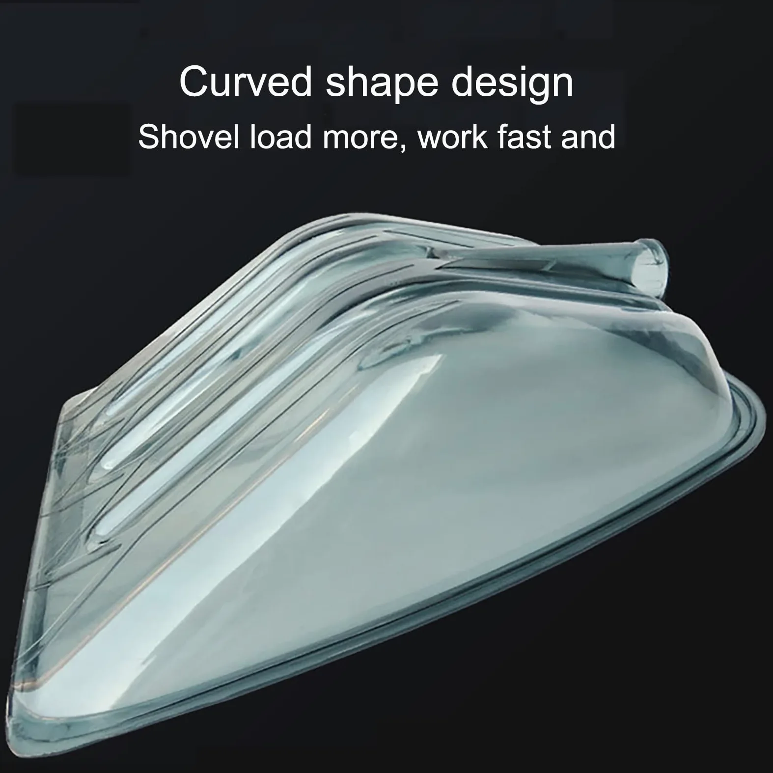 Pala de nieve, cabeza de pala, palas cuadradas con mango recto de madera, pala de nieve de polipropileno transparente, resistente y duradera, fuerte capacidad de carga, para camino de entrada, jardí