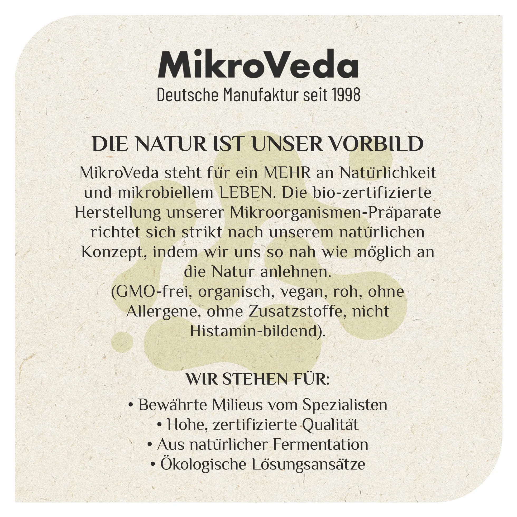 MikroVeda Solución madre orgánica - Microorganismos efectivos - 15 cepas - Activador y auxiliar del suelo - Compost - Estanques - Jardín - Agricultura