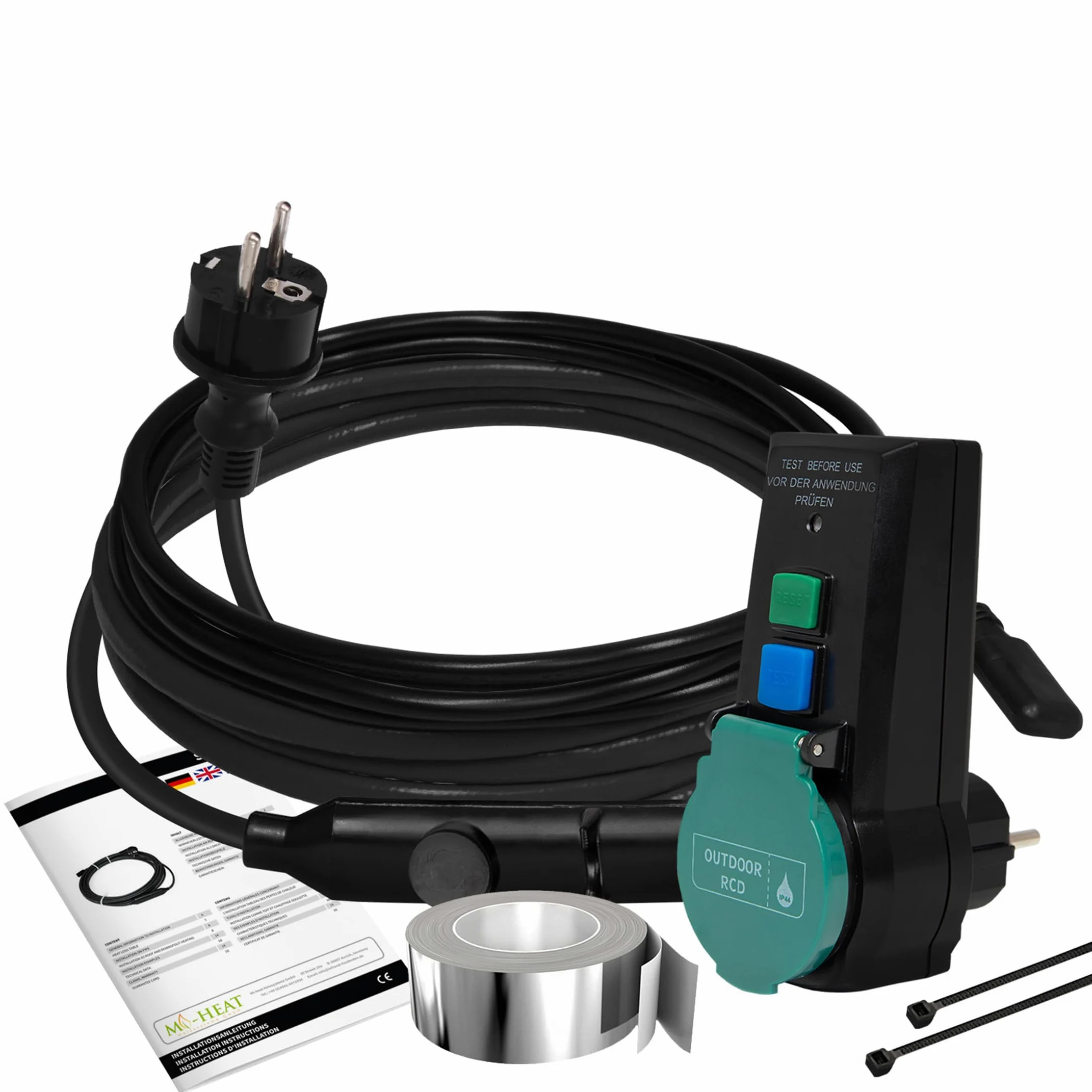 Cable de calefacción de protección contra heladas, autorregulación, variaciones