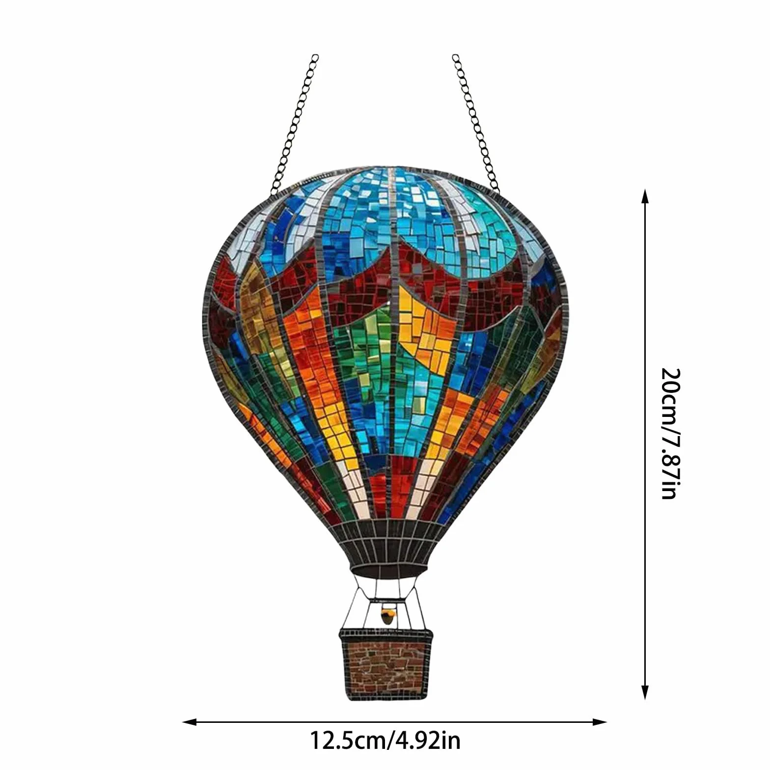 Globo aerostático solar con llama parpadeante, lámpara colgante solar al aire libre para jardín, patio, granja, decoración de patio (B, B)