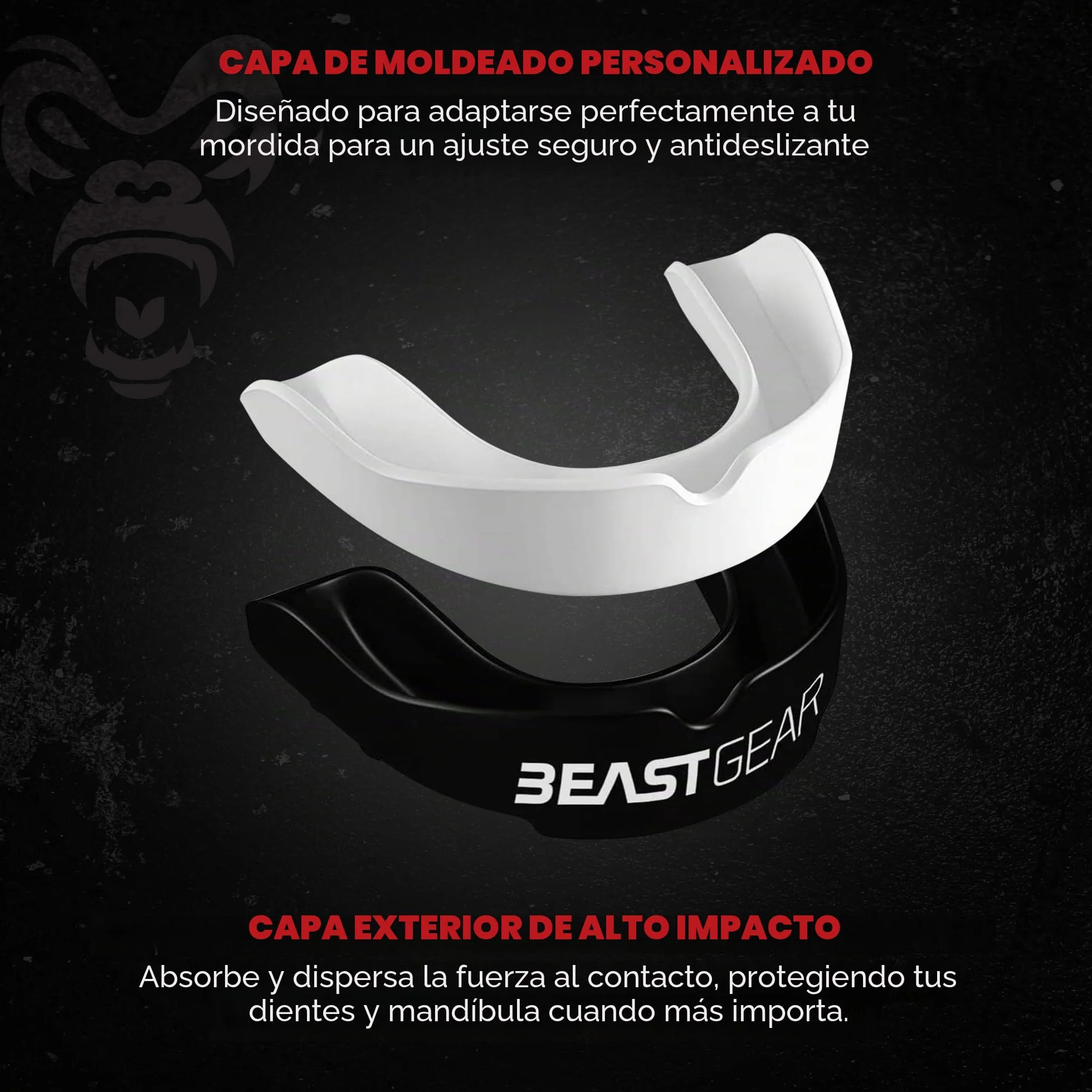 Beast Gear Beast Guard Protector Dental para Boxeo MMA Rugby Muay Thai Hockey Judo Karate Artes Marciales