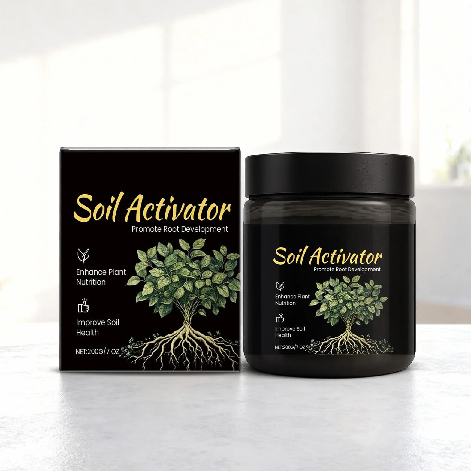 Activador de Suelo - Suave, Seguro y Fácil de Usar para Principiantes | Revitalizador de Suelo para Plantas,para Césped, Patio, Balcón, Terraza, Jardín, y Más