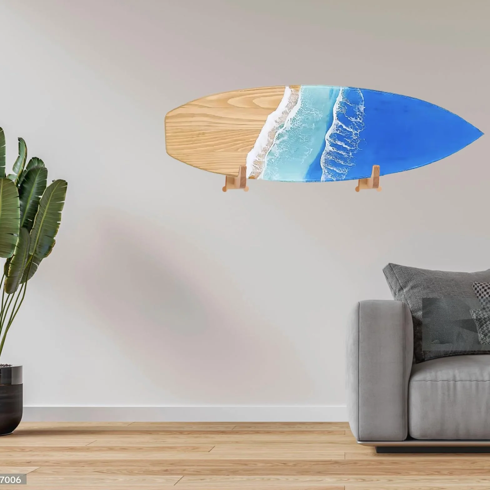 Soporte de pared para tabla de surf, ganchos de madera de haya con pernos M6, almacenamiento vertical para longboard, shortboard, skimboard