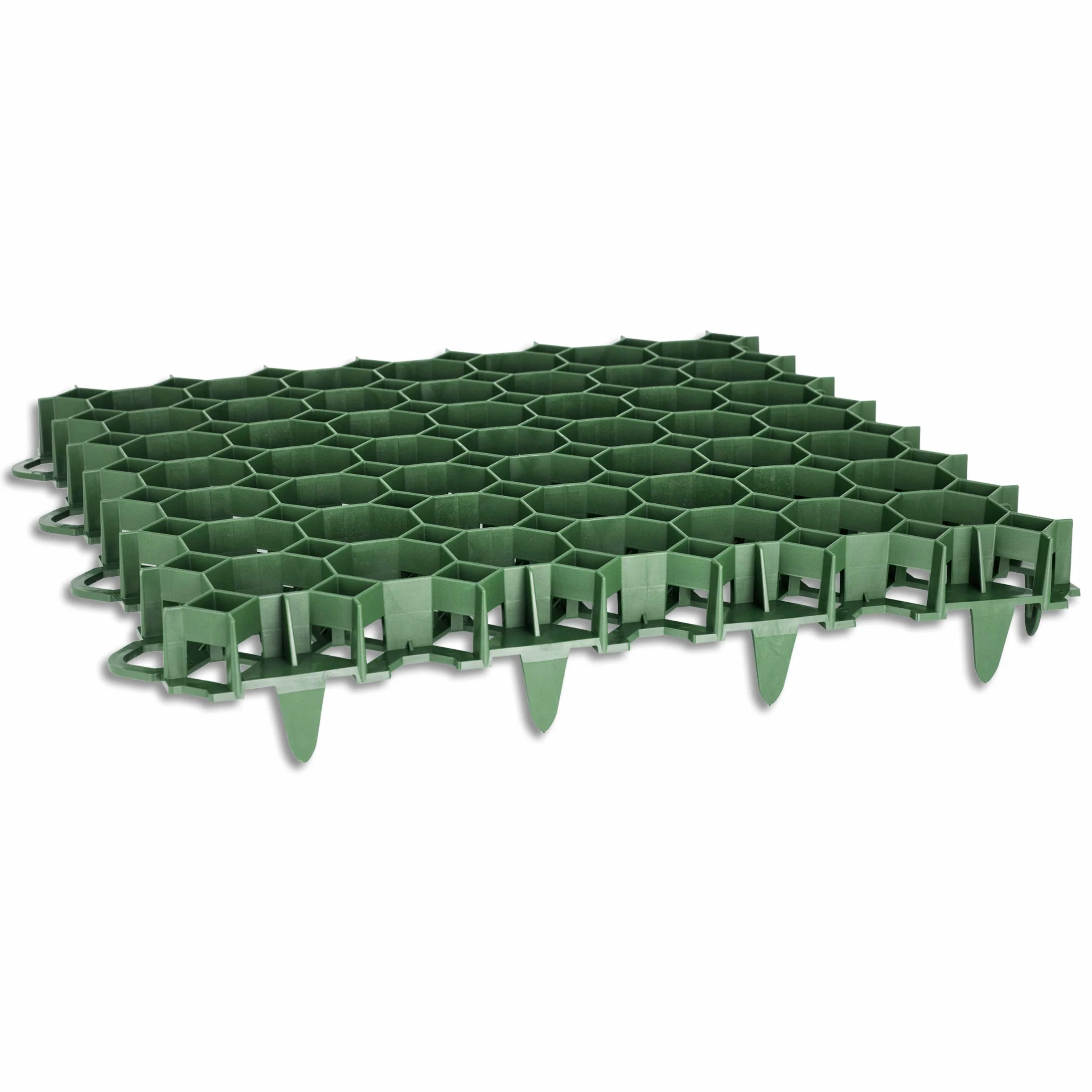 Wohnkult 10 rejillas de plástico verde para césped, 50 x 50 x 4 cm