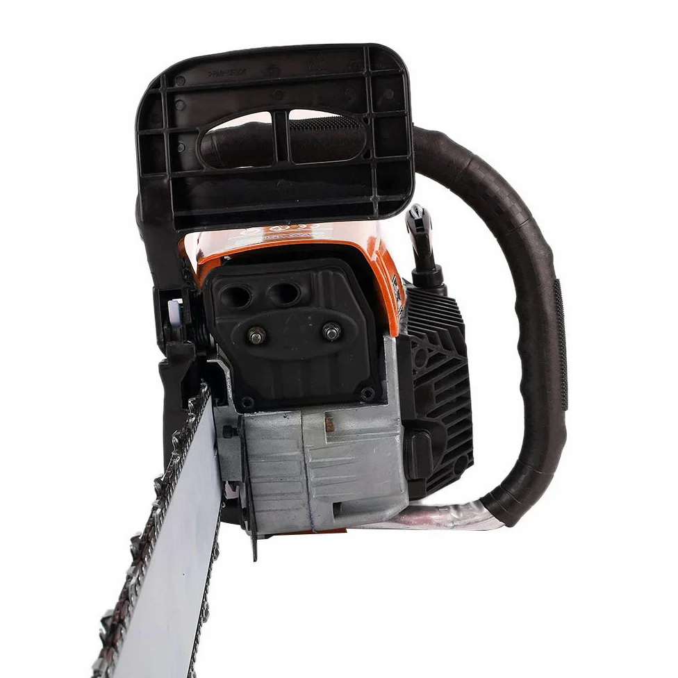 motosierra de gasolina, 2200W, 52cc, con 2 cadenas, dependen de la gasolina, no eléctrica