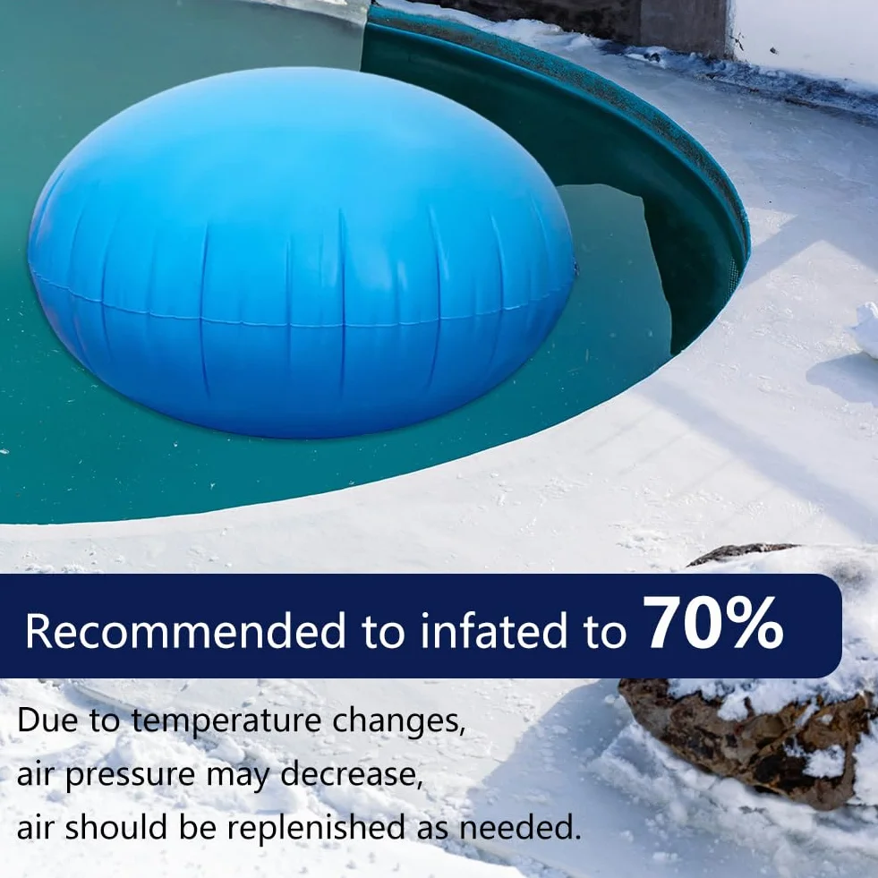 Cojín De Aire para Piscina, Cubierta De Piscina Inflable, Cojín De Aire De Invierno, Accesorios Piscinas De Invierno, Protección contra Heladas para Piscinas por Encima del Suelo