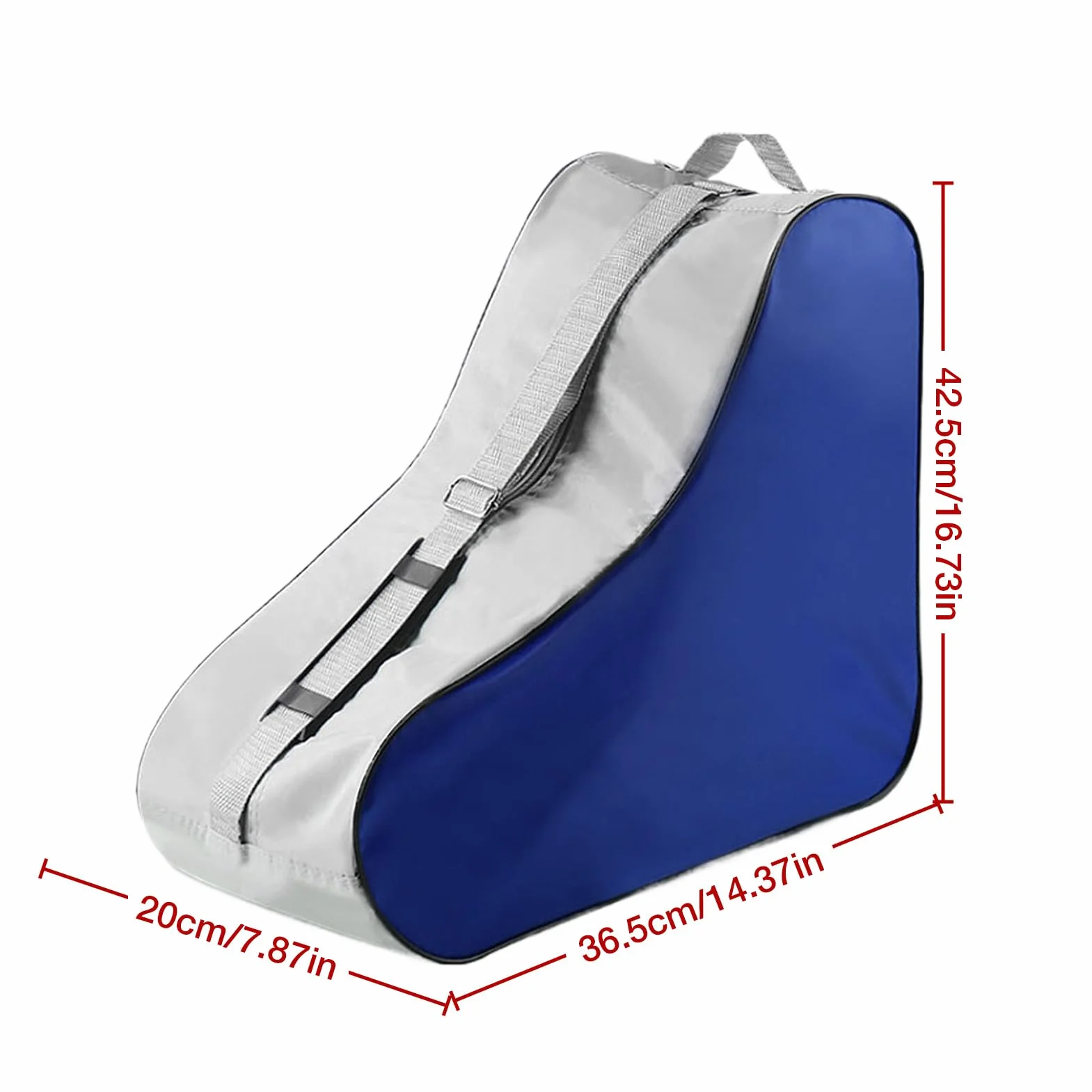 Bolsa de patinaje mochila ajustable para niña con cremallera