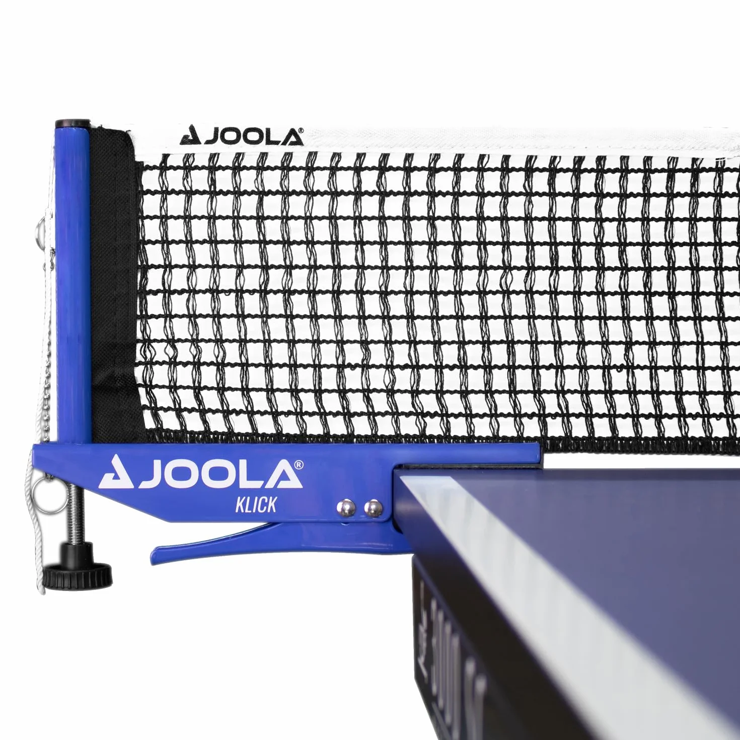 JOOLA Red de Tenis de Mesa klick - Juego de Tenis de Mesa de Interior, Regulable en Altura, 183 x 15,25 cm, Azul