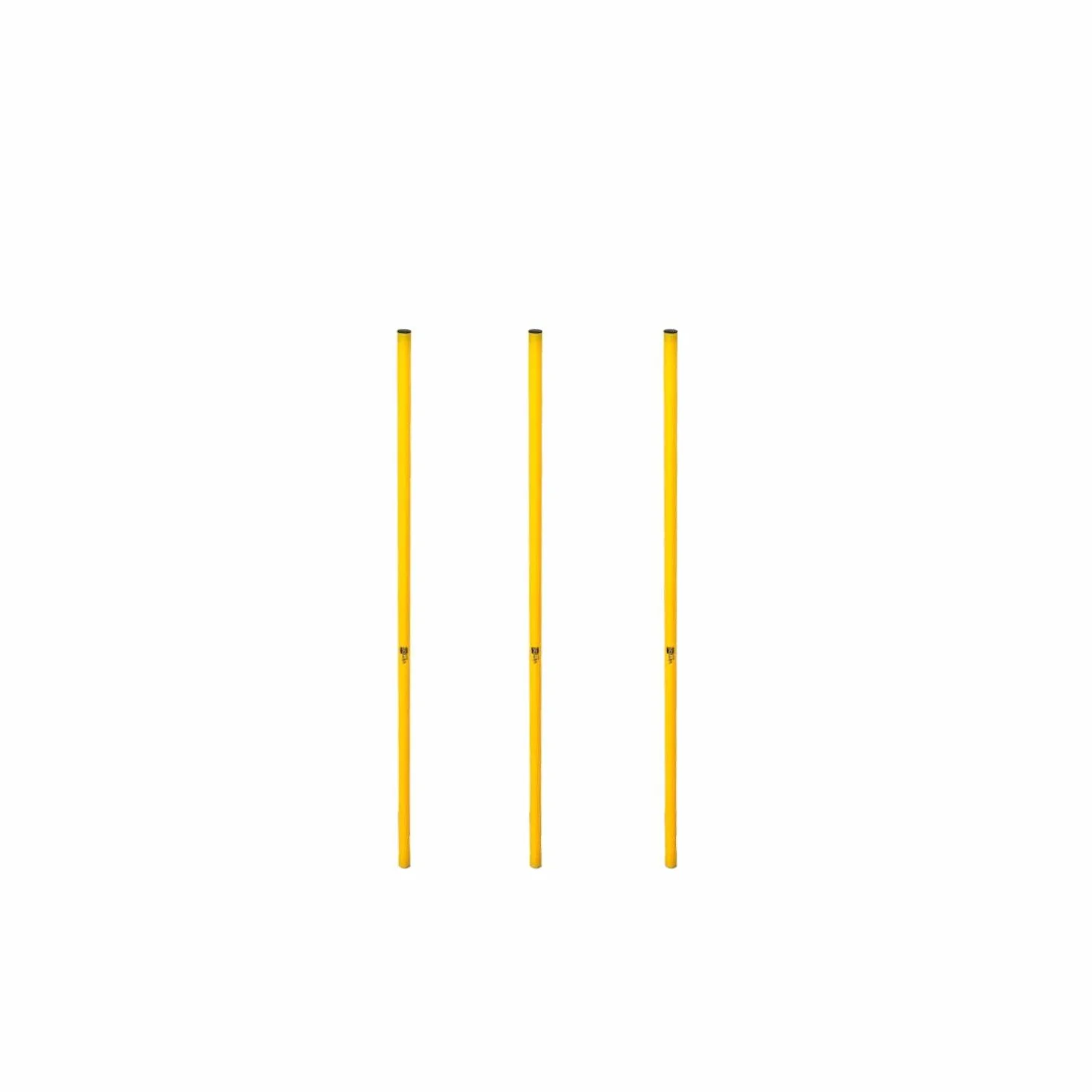 Set 3 Picas de Entrenamiento PVC 100 cm Amarillo para Slalom